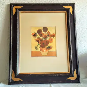 Vincent van Gogh - Galeriebild Kunstdruck " Sonnenblumen in einer Vase" 90er Jahre mit Rahmen kopen? Bied vanaf 280!
