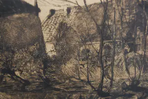 Antoon Derkzen van Angeren - Landschap met hooiberg - ets, 1904 kopen? Bied vanaf 45!
