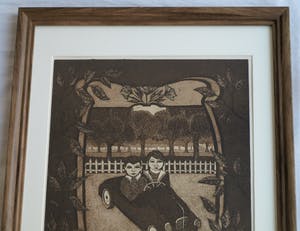 Laetitia de Haas - Ingelijste ets en aquatint , Jeugdherinnering - 1979 – nr. 1 van 150 ex. kopen? Bied vanaf 35!