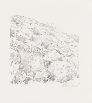 Manfred Grommelt - e.a: zes handgesigneerde zeefdrukken: Landschappen kopen? Bied vanaf 29!