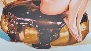 Mel Ramos - Dunkin Donuts (Cindy Crawford) - Zeer groot! kopen? Bied vanaf 2500!