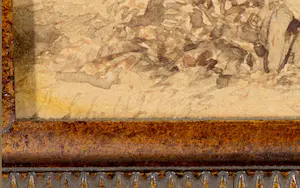 Andreas Schelfhout - IJspret op een bevroren vaart en figuren bij een huis en boot kopen? Bied vanaf 640!