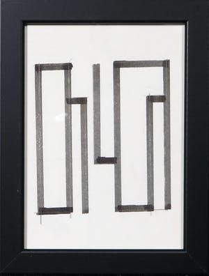 Siep van den Berg - Lot van drie abstracte composities - Ingelijst kopen? Bied vanaf 1!