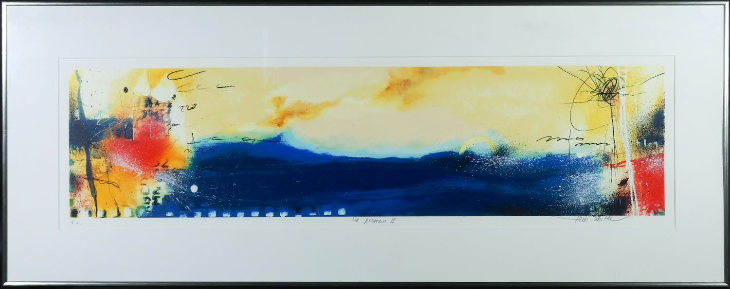 Theo Koster - Zeefdruk, La promesse - Ingelijst (Groot) verkocht voor € 80!