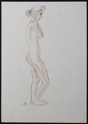 Jan Sluijters (jr.) - Tekening, Staand naakt kopen? Bied vanaf 10!