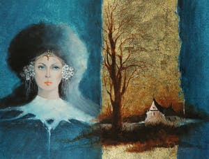 Pierre Petit - Olieverf op doek (bevestigd op paneel), Un moment de ma vie - Ingelijst kopen? Bied vanaf 200!