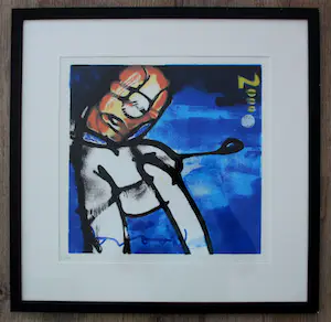 Herman Brood - ingelijste zeefdruk: golf - 2000 kopen? Bied vanaf 195!