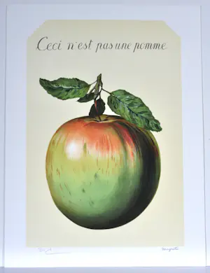 Rene Magritte - (naar) Ceci n'est pas une pomme (1964 ) - Lithografie - 60x45 cm kopen? Bied vanaf 440!