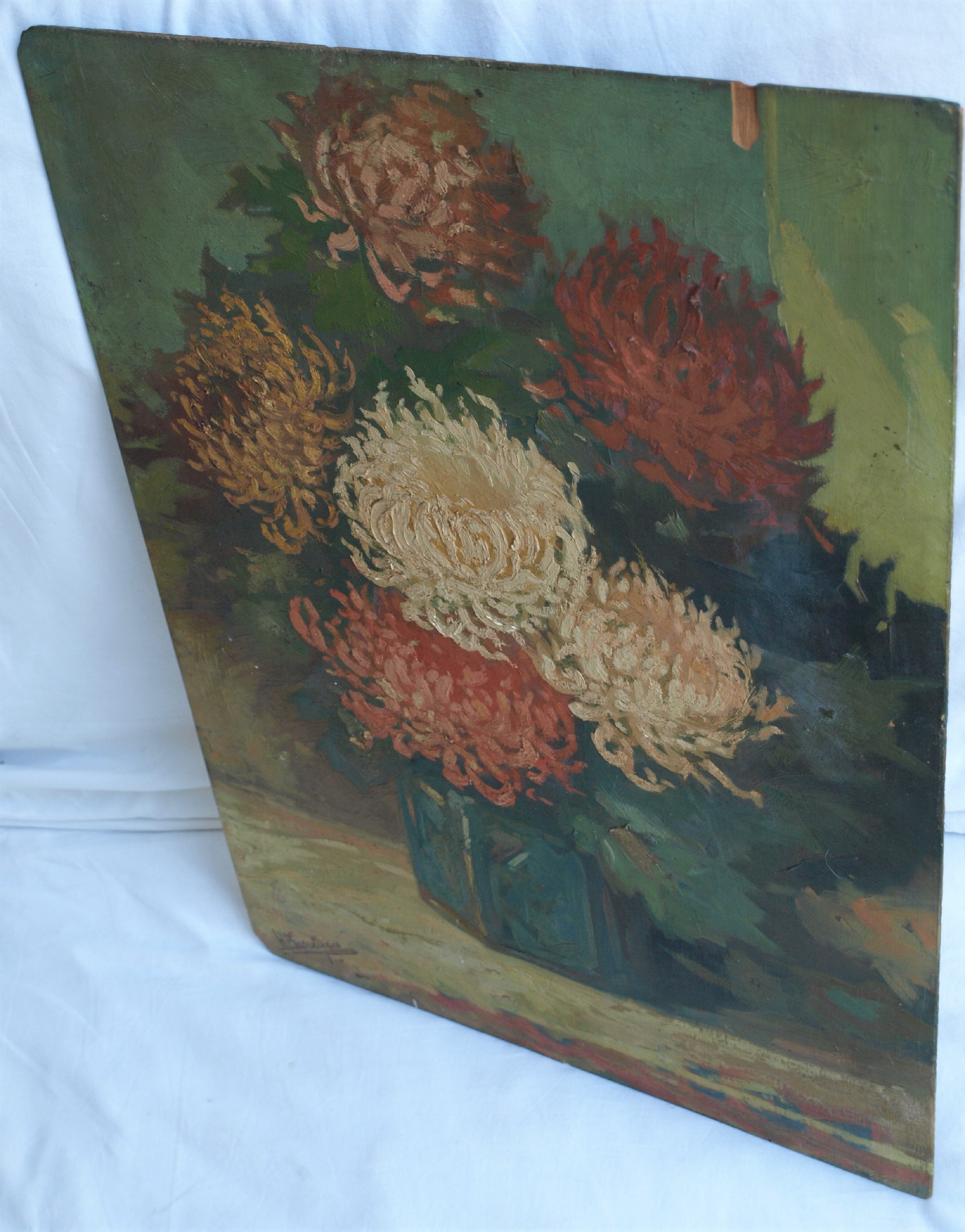 Hendrik Brautigam - Olieverf op paneel , Bloemstilleven – gesigneerd – ca 1935 kopen? Bied vanaf 45!