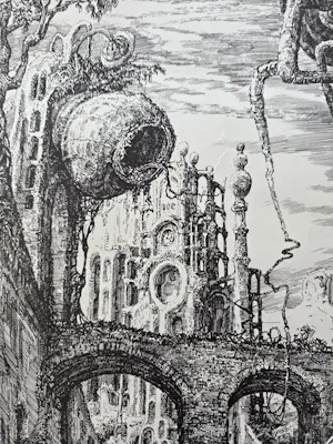 Jakop Slegt - Fantasiewereld. Drukgesigneerd. 1970. kopen? Bied vanaf 49!