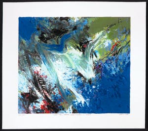 Mattie Schilders - Zeefdruk, Water, Bron van leven I kopen? Bied vanaf 1!