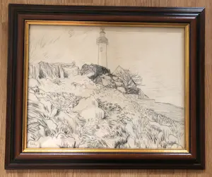Fons Volders - Landschap met vuurtoren kopen? Bied vanaf 60!
