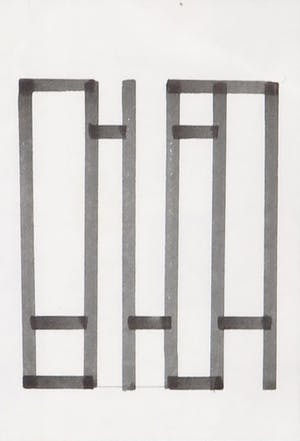Siep van den Berg - Lot van drie abstracte composities - Ingelijst kopen? Bied vanaf 1!