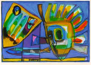 Geert Vrijdag - Kleurenzeefdruk ONTMASKERING ---GEEN BEZORGKOSTEN IN NED!!! verkocht voor € 175!