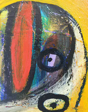 Henk Vierveijzer - Olieverf 'Sun' - Ingelijst kopen? Bied vanaf 245!