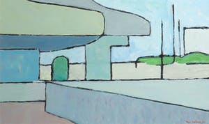 Paul Overhaus - Olieverf op board, Station - Ingelijst kopen? Bied vanaf 50!