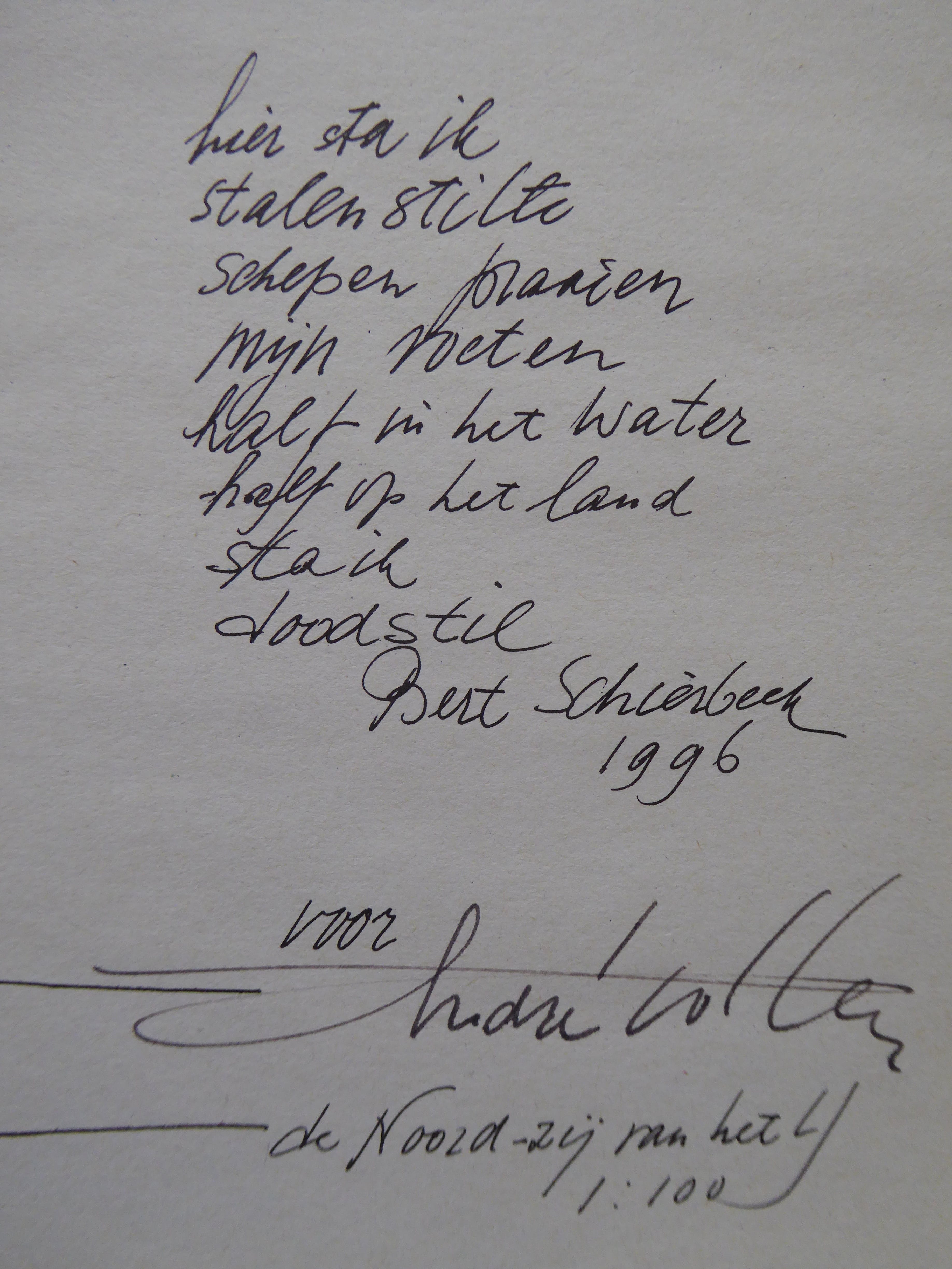 Andre Volten - Aquarel van Andre Volten: kunstwerk De Knoop - met gedicht van Schierbeek kopen? Bied vanaf 310!