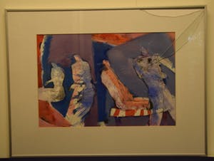 Marjan Nagtegaal - Behoefte aan innerlijke rust, 1997 - Acrylverf op papier kopen? Bied vanaf 20!