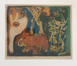 Reidar Magnus - Originele kleurenlitho - 1956 - Gesigneerd - 10/10 kopen? Bied vanaf 65!