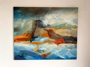 Joan Lichtenbelt - Maanlandschap verkocht voor € 250!