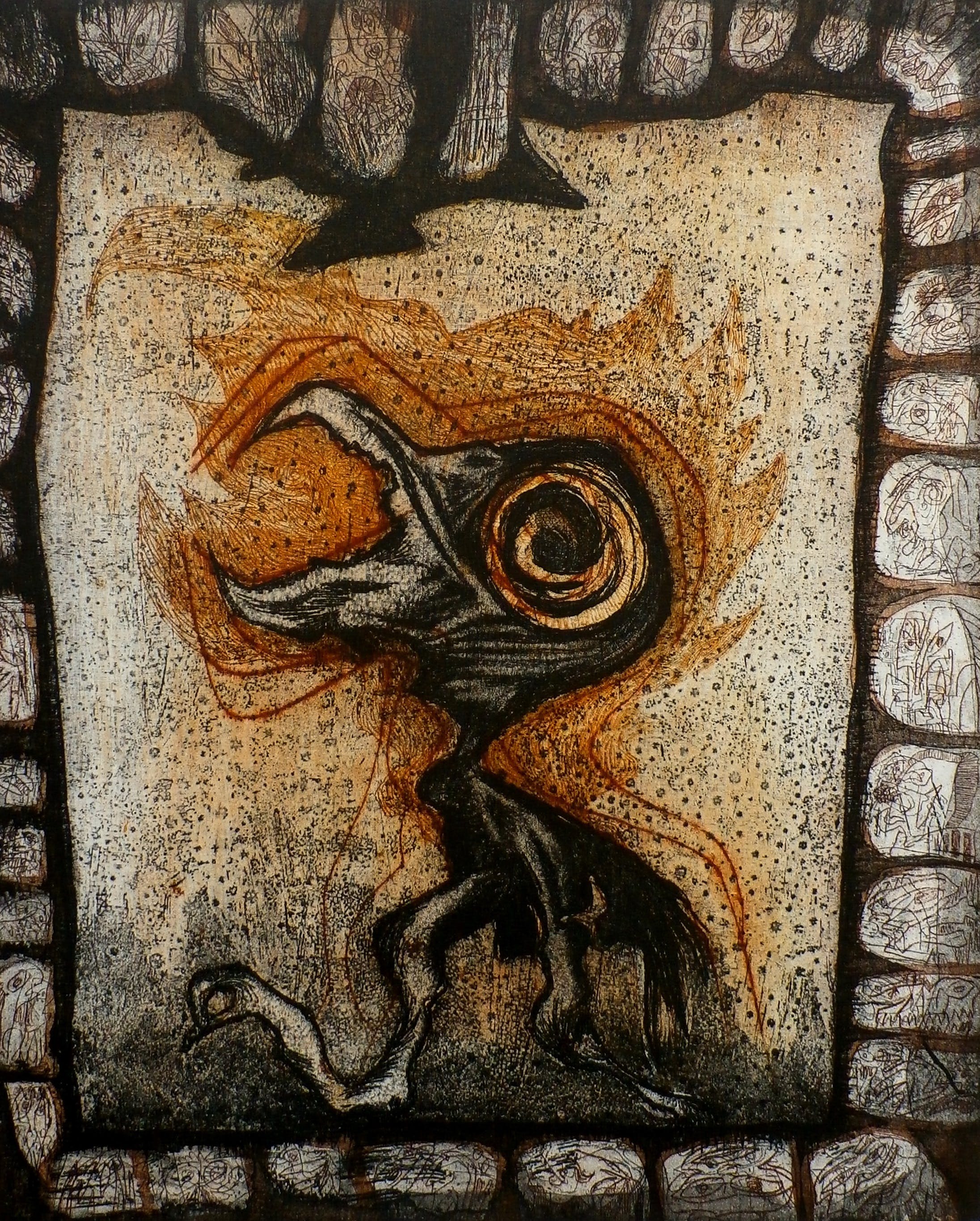 Pieter Drift - ets: Baby Phoenix - 2000 verkocht voor € 45!