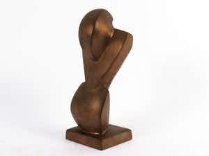 Cor Jong - Kubistisch beeld: Woman in Space verkocht voor € 495!