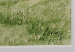 Nic Loning - Aquarel, Achterveld - Ingelijst kopen? Bied vanaf 1!