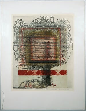 Anne Huitema - Ets en aquatint, Boom - Ingelijst kopen? Bied vanaf 1!