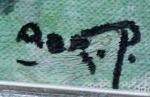 Adri Pieck - Acryl op board: gezicht op kerk kopen? Bied vanaf 199!