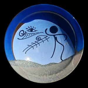 Thomas Buxo - keramiek - diepe geglazuurde schaal - uitstekende staat - 21038 verkocht voor € 75!