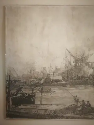 Johan Hendrik van Mastenbroek - Bedrijvigheid in haven Rotterdam. kopen? Bied vanaf 59!