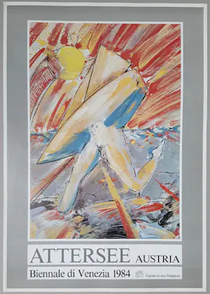 AcheterChristian Ludwig Attersee - Original Ausstellungsplakat Biennale Venedig Venezia 1984? Enchérissez de 40!