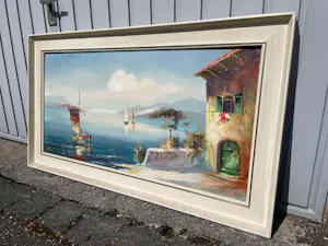 Heinrich (Hein) Ross - „Am Comersee“ – signiertes Ölgemälde mit originalem Rahmen kopen? Bied vanaf 130!