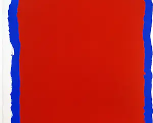 Bram Bogart - Rood in Blauw - Litho kopen? Bied vanaf 690!