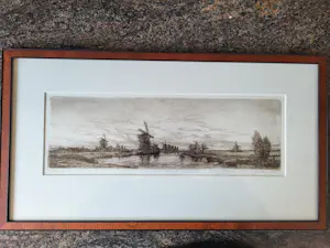 Jan van Rijsewijk - "Kinderdijk". kopen? Bied vanaf 55!