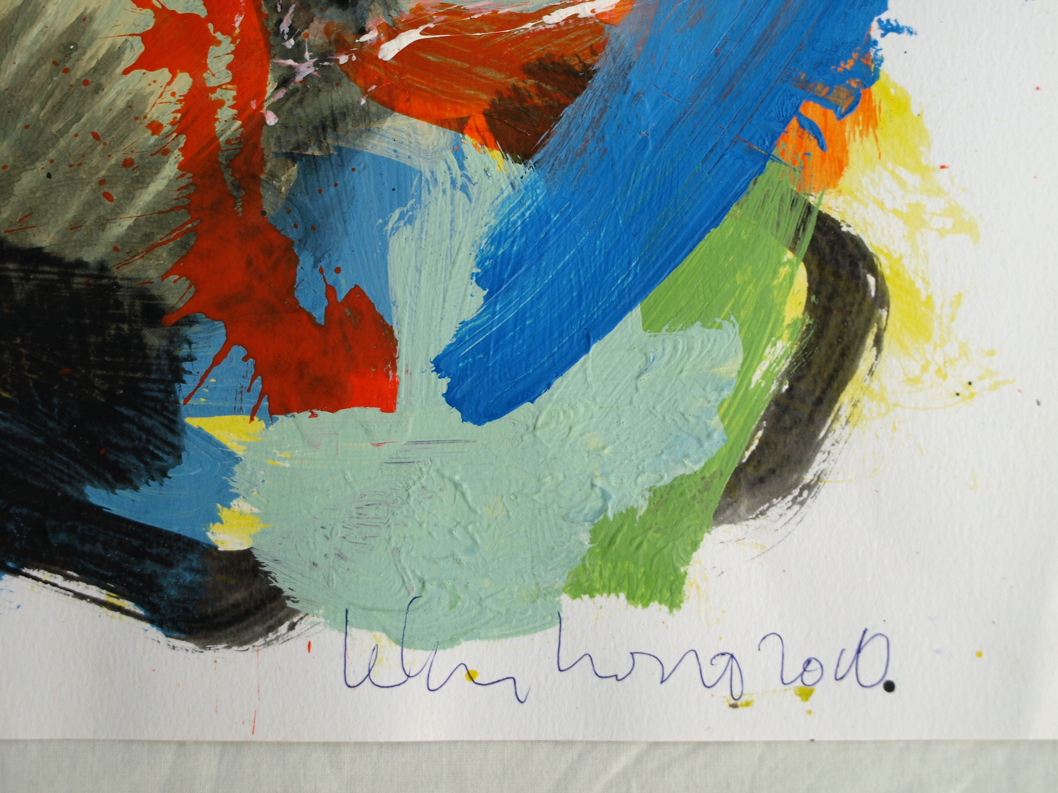 Peter Klashorst - Acrylverf op papier – Abstract landschap 2 - 2016 kopen? Bied vanaf 30!