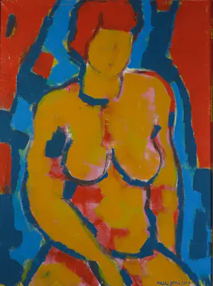 Marc Jonk - Arcyl op doek, Naakt (nr. 5 ) - Ingelijst kopen? Bied vanaf 150!