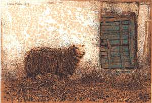 Simon Koene - Grieks schaap met geblindeerd raam verkocht voor € 25!