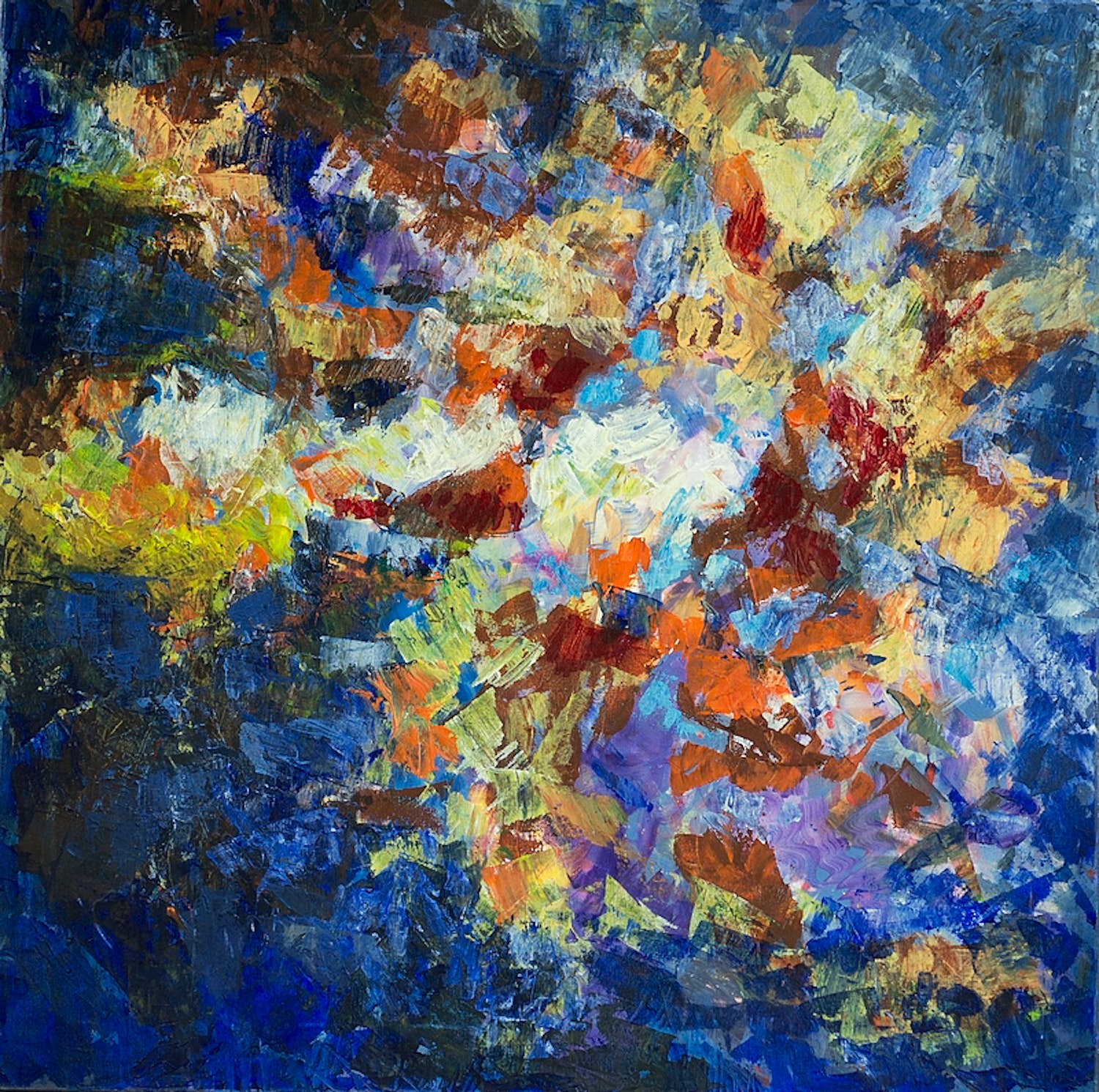 Paul Nieuwendijk - Abstracte bloemen impressie kopen? Bied vanaf 350!