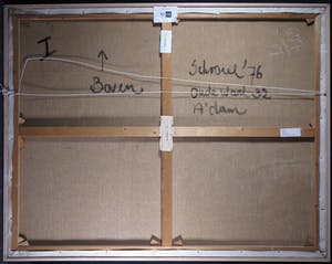 Jan Schoorel - Olieverf op doek, Abstracte Compositie - Ingelijst (Zeer groot) kopen? Bied vanaf 1!