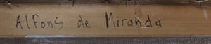 Alfons de Miranda - Olieverf op doek, Atelierraam - Ingelijst (Groot) kopen? Bied vanaf 1!
