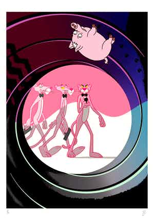 Philippe Grimaud - Dr Pig and Mister Pink verkocht voor € 50!