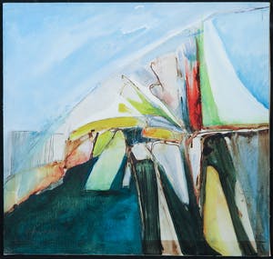 Bernadette Leijdekkers - Acryl op karton, Zonder titel - Ingelijst kopen? Bied vanaf 1!