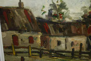 Harry Balm - Heemstede, Glipperdreef - olieverfschilderij kopen? Bied vanaf 10!