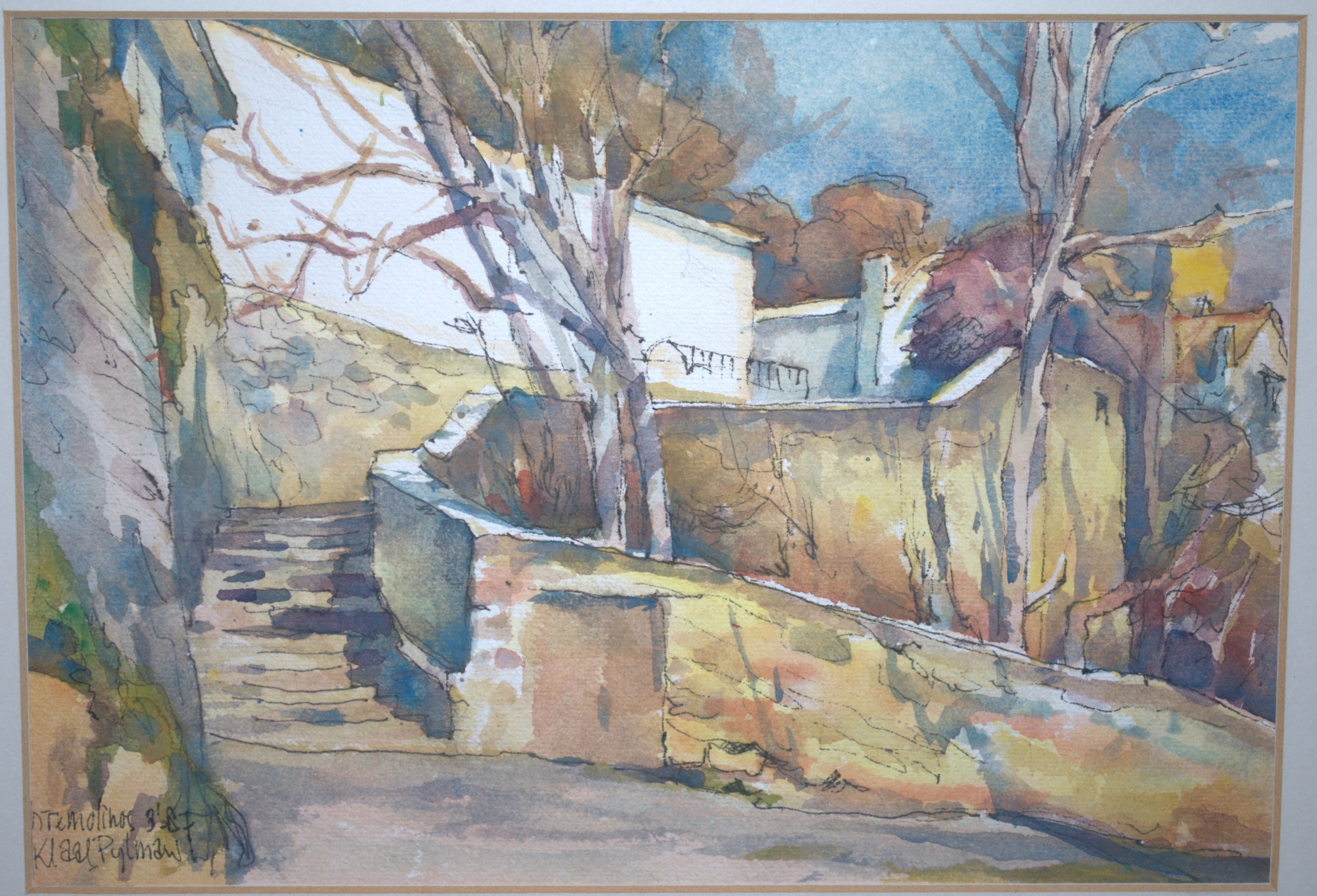 Klaas Pijlman - aquarel Torremolinos 1987 kopen? Bied vanaf 10!