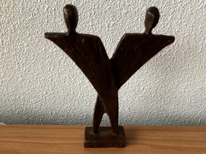 Jos Gielen - Bronzen beeldje " VOOR ALTIJD SAMEN " kopen? Bied vanaf 45!