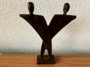 Jos Gielen - Bronzen beeldje " VOOR ALTIJD SAMEN " verkocht voor € 45!