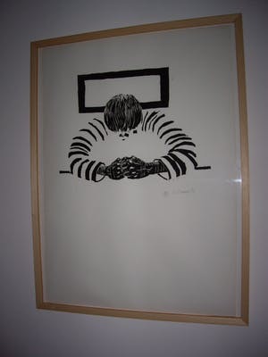 Roger Raveel - Dubbende man (i) kopen? Bied vanaf 675!