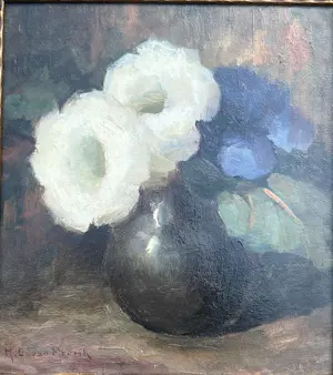 Hendrik Cornelis van de Mourik - Stilleven, Bloemen in vaas kopen? Bied vanaf 185!