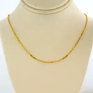 18k geel gouden collier - 40 cm lang verkocht voor € 125!
